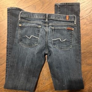 Low rise 7 for all mankind skinny jeans